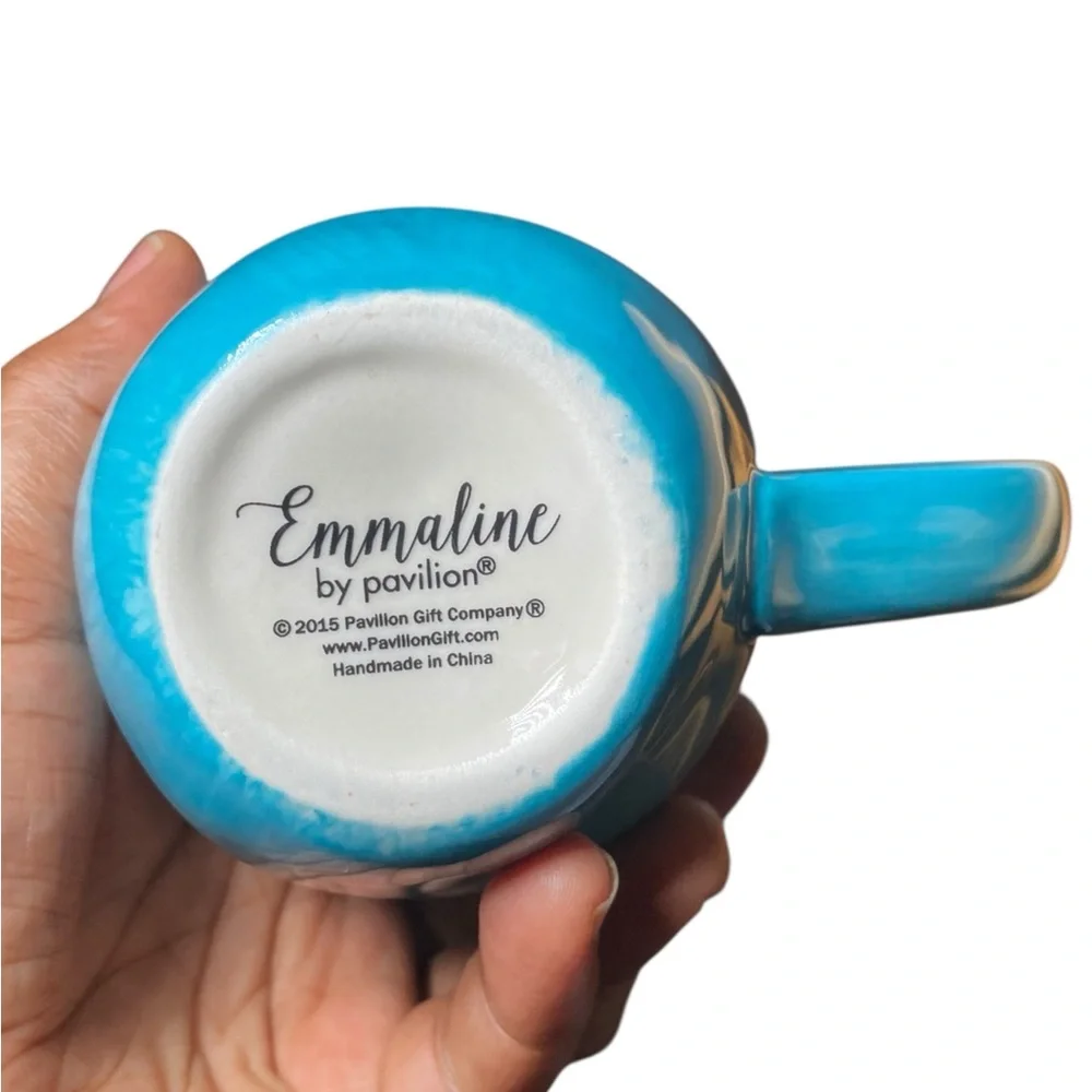 Emmaline by Pavilion Blue & White Aunts Warm The Heart Coffee Tea Mug Cup - Picture 6 of 9